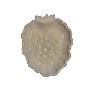 VTG Hazel Atlas White Milk Glass Grape Trinket Appetizer Candy Dish Dinner Party